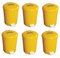 Chabrias Ltd 20 Litre Yellow Medical Clinical Waste Bin, With Removable Liner, Recycling, Commercial, Utility Waste, Trash Pedal Bin, Tattoo Parlour, Aesthetics, Veterinary Bin (6 Pack, 20 Litre)