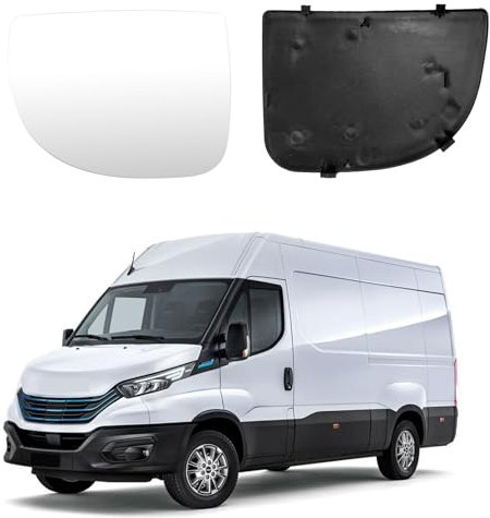 Spiegelglas Ersatz für Iveco Daily 2014-2024, Beheizt Spiegelglas Außenspiegel Glas Asphärisch Verstellbar Geeignet, Umkehrlinse Rückfahrglas Spiegel (Untere Linse-Links)