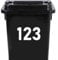 Pack of 2 Simple Font Wheelie Bin Stickers Small - Number Waterproof Decal - Custom Wheelie Bin Numbers Stickers/Recycling Box/House/Door (25cm Tall/9.8 Tall - 2 Pack)