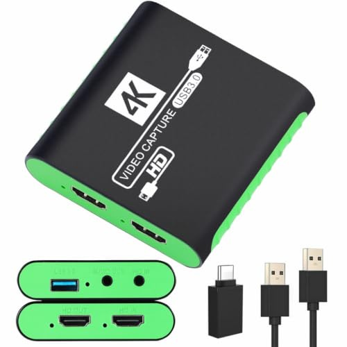 Capture Card USB 3.0 1080P 60FPS YUY2 HDMI für Switch PS5 Xbox Streaming