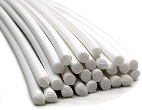 Kunststoffschweißdraht PE-HD 4mm Rund Weiß (RAL9016) 25 Stäbe HDPE