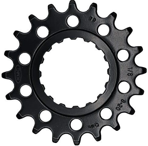 Kettenblatt, KMC Ritzel breit, 1/2 x 1/8, E-Bike, Bosch, Generation 2, 20 Zähne, CrMo, schwarz