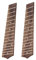 Almencla 2 Stück Palisander 21 Zoll Sopran Ukulele Griffbrett Fretboard Fingerboard, 15 Bünd, Rosenholz