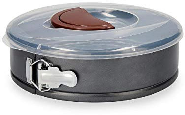 Quid Sweet Grey Molde Redondo Con Tapa Acero Pintado 26cm Acero Carbonatado Apto Horno Antiadherente