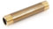 Messing Langnippel 1 AG x 1 AG x 120 mm Gesamtlänge inkl. Gewinde Messingrohr Rohrnippel Rohrdoppelnippel Gewindenippel Anschlussstück für flachdichtende Verschraubungen geeignet