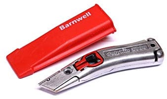 Barnwell Red Dolphin 2000 Delphin Quick Release Carpet Fitters Work Trimming Fixed Handle and Holster