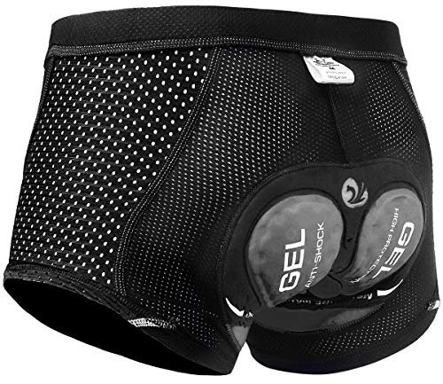 X-TIGER Herren Radunterhose Fahrradhosen mit 5D Sitzpolster Fahrrad MTB Unterwäsche Pro Bike Boxer Größe Kurze Hosen