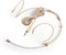 Sujeetec Microphone Headset Discreet Headworn Earset Over Ear Mic for Portable Voice Amplifier, Ideal for Lectures – Beige