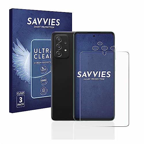 Savvies 6 Pack Screen Protector compatible with Samsung Galaxy A52s 5G (Front+Camera) Protection Film Clear