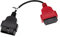 vhbw OBD2 Adapter A2 16Pin-OBD1 auf OBD2 kompatibel mit FIAT Albea, Bravo, Doblo, Ducato, Marea, Multipla, Panda Auto, KFZ