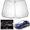 YEE PIN Parasol para coche compatible con Golf 7 7.5 / Seat Leon mk3/ Leon Cupr-a 5F, plegable para coche, protección contra el polvo y el polvo