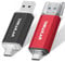 THKAILAR USB C Stick 64GB 2 Pack, USB 3.1 Memory Stick Thumb Drive C for External Storage Data, Pen Drive Flash Drive for Androidphones/PC/TV/Laptops