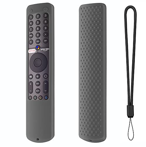 Housse pour Xiaomi Mi TV P1 50 43 P1E Q1 75 Q1E 55 XMRM-19 Télécommande vocale Housse de Protection Lumineuse (Gris foncé)