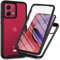 For Motorola Moto G84 Case Built-in Screen Protector,Shockproof Transparent Clear Cover 360 Degree Full Body Protective Rugged Bumper Slim Phone Case for Motorola Moto G84 Black
