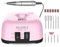 NAILGIRLS Electric Nail Drill, 11 in 1 Nail Drill Set Electric Nail Files Professional 35000RPM Acrylic Nails Gel Nails for Home and Salon Use, Pink