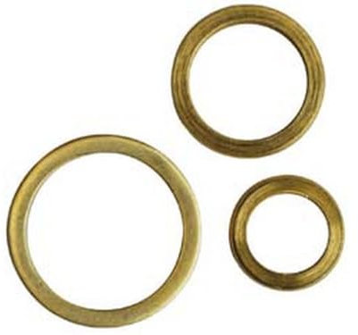 100PZ RONDELLE ALZAPORTA IN OTTONE - ? mm.9/14