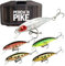 Wobbler im 5er Set für Forelle & Barsch, 5,5cm, Kunstköder Set für Spinnfischen, Minnow Köder sinkend für Süßwasser, Ultra Light 4,4 g I 5,5 cm in verschiedenen Dekoren, Forellenköder