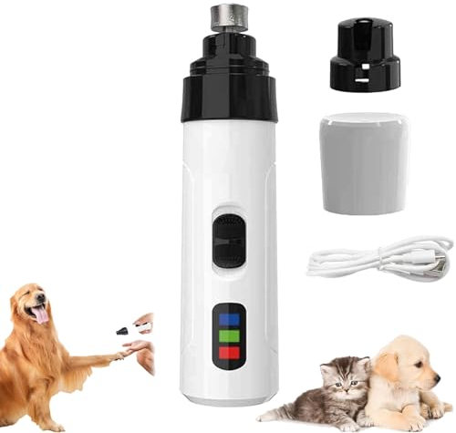 Silent Groom Pro Nail Grinder, Silent Groom Pro, Silent Groom Pro Nail Grinder, Silentgrind Pro, Rechargeable Dog Nail Clippers Grooming Smoothing Tool (1Set)