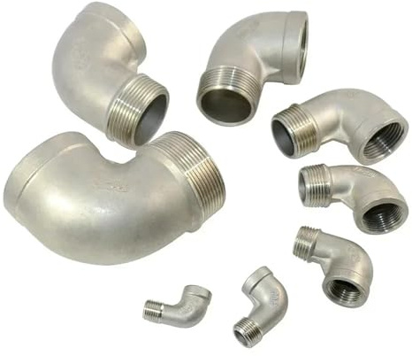 Raccord de tuyau coudé à 90 degrés femelle/mâle en acier inoxydable, 1/4, 3/8, 1/2, 3/4, 1, 1-1/4, 1-1/2, 2, 1 pièce(1)