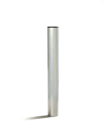 Schneck Bodenhülse für Sonnensegelmast Ø 48mm 50cm Länge inkl. Abdeckkappe Pfosten, Mast, Sonnensegel, Fahnenmast, Beschattung