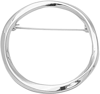 Tondo Cerchio Spilla Risvolto Scialle Pin per Le Donne Minimalista Vestito Sciarpa Cappello Maglione Zaino Vestiti Accessori Decorazione Spille Pins Gioielli di Moda