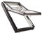 Roto Designo R7 WDF R75_K W WD AL Hoch-Schwingfenster aus Kunststoff mit Wärmedämmung und Eindeckrahmen (Eindeckrahmen: EDR Rx WD 1x1 EZI AL, 54 x 98)