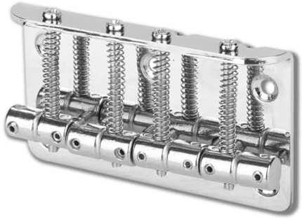 4 String Bridge,4 String Hardtail Bridge, Bass Bridge Sättel für Precision 4 Sattel Hardtail 80mm Metall Saitenhalter E-Bass Bridge Ersatz(Silber)