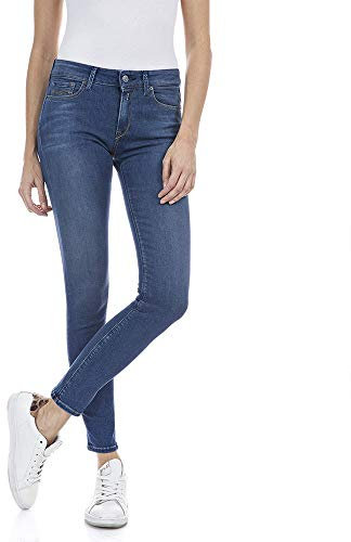 Replay Damen New Luz Powerstretch Denim Jeans, 0093 MEDIUM Blue, 27W / 32L