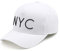 Flipper Minimal NYC Logo New York City 5 Panels Baseball Ball Cap Verstellbare Baumwollmütze für Männer Frauen, Weiß (L~XL = 57,8 cm ~ 50,3 cm), Einheitsgröße-M