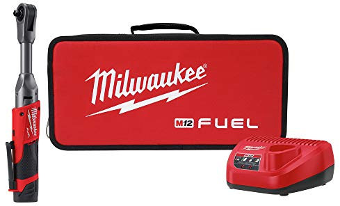 Milwaukee 2560-21 M12 FUEL Cordless Lithium-Ion 3/8 in. 2.0 Ah Extended Reach Ratchet Kit