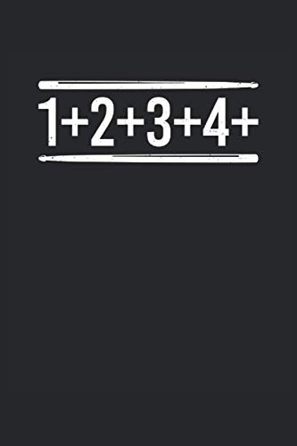 Schlagzeug 1+2+3+4+: Notenbuch für Schlagzeuger und Drummer, 120 Seiten, 6x9 Zoll Format, Notenheft, 9 Notensysteme, Geschenk für die Schlagzeugerin und Trommler