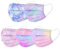 QinMMSPORTS 50/100 Stück Kinder für Masken für Mundschutz Einweg 3-lagig mit Motiv Bunt Mund Nasenschutz Druck Tücher Staubdicht Atmungsaktiv Mund-Tuch Bandana Halstuch Schals, 14.5x9.5cm