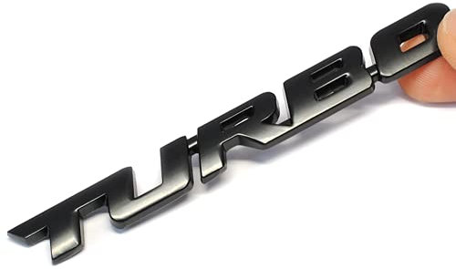 Turbo 3D Schriftzug Metall Schwarz Emblem Aufkleber Sport Sticker Tuning Auto s