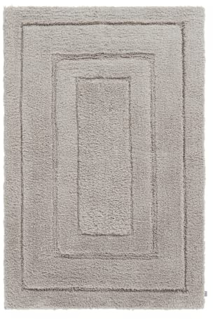 Jotex Goodie Badteppich, Grau, Anti-Rutsch Rückseite, 100% Polyester, 80 x 120 cm