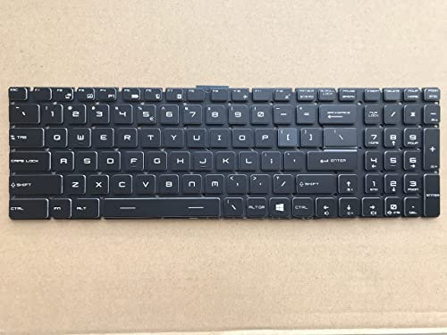 CAIBING Laptop Keyboard Advanced Compatible with MSI GP65 Leopard 10SDK-049 15. 6 Gaming Laptop PER-Key RGB Gaming Keyboard Backlit Backlight Simple&easy to use