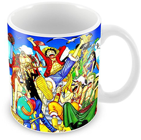 French Unicorn Mug Tasse One Piece Personnages Animé Fete sur le Bateau Manga