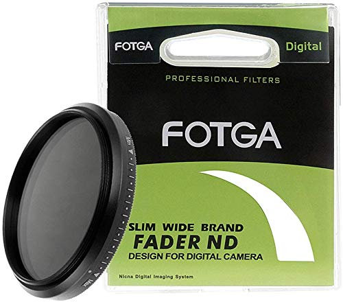 Fotga 77mm Slim Fader Variables Objektiv ND-Filter Neutral Density Stufenlos ND2-ND400 ND2 bis ND4 ND8 ND16 ND32 ND64 ND409 für spiegellose DSLR-Kamera
