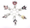 Xingbiyou Anime kakegurui Schlüsselanhänger set,6 Stück Acryl Schlüsselanhänger,Anime-Motiv Doppelseitig Transparent Anhänger Schlüsselring (Style 2)