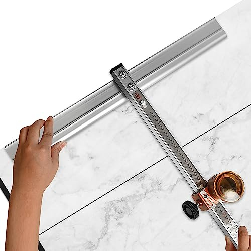 yeshine 47.24in T-Shaped Glass Cutting Tool, Tile Cutters, Inch Scale