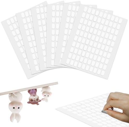 600 Pcs Gel Glue points de colle double face, mastic adhésif clear amovible pour musée, points collants en gel, mastic de montage pour travaux manuels, mastic d'affiche (0,51 x 0,31 pouces)