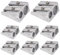Doppelloch Bleistiftspitzer, 8 Stück Magnesium-Bleistiftspitzer Hand-Bleistiftspitzer, Metall-Bleistiftspitzer Magnesium, Kleine Anspitzer Für Schulen Büros Art