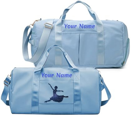 Sac De Sport Et De Gymnastique Brodé Personnalisé, Sac De Sport Personnalisé, Unisexe - avec Compartiment À Chaussures - Compartiments Humides Et Secs - Bandoulière Réglable