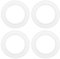 YINETTECH Lot de 4 joints de bouchon de baignoire pop-up 43,5 x 28,5 mm en silicone pour bonde d'évier et bonde de lavabo
