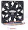 GUIANDJING 12025 Cooling Fan 120mm 25mm DC 12V 4Pin PWM Ball Bearing Brushless High 155 CFM for DIY Computer PC Case Fan