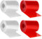 Gosknor 4 Rolls Tail Light Repair Tape, 16.4 ft x 2 Inch Headlight & Taillight Adhesive Repair Tape for Auto Tail Light Headlight Lens Fog Lights Tint Tape (2 Red, 2 Clear)