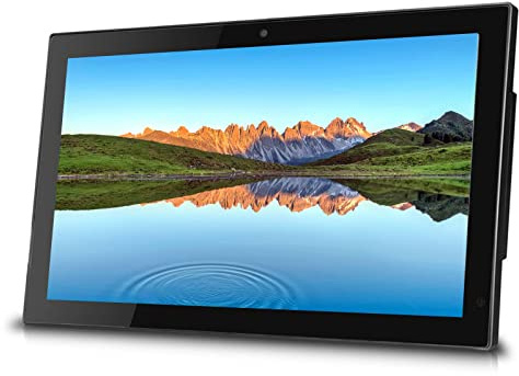 DSeenLeap Elektronischer Bilderrahmen mit 27-Zoll-IPS-Bildschirm, kann Videos/Musik/Bilder/Uhr/HDMI/Menschenkörpersensor abspielen (Schwarz)
