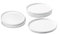 WishDeco Ceramic Plates Set of 6, Φ23CM White Round Dishes, Porcelain Dinner Plates for Salad, Pasta, Meat, Pizza, Microwave & Dishwasher Safe