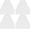 203040 T Shape Joining Plate | 5 - Hole Aluminum Bracket for Profile | Construction / CNC / 3D Printer Use | 4mm Thick, 20mm Pitch (2020T Model)