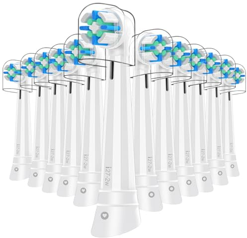 12 Stück Aufsteckbürsten Kompatibel mit Oral B IO 2/3/4/5/6/7/8/9/10 Series Zahnbürste Elektrische, IO Zahnbürste Aufsätze Kompatibel mit Oral B Für gute Reinigung und Schutz der Zähne (Weiß)