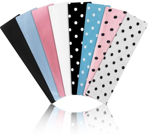 AWSOLAR 8Pcs Mode Haarband Damen Sport Stirnband Damen Frühling Sommer